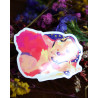 cat thief - sticker with gilding