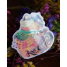 warlock cat - sticker with gilding