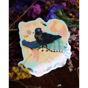 ranger cat - sticker with gilding