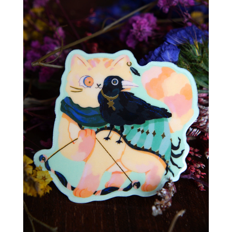 ranger cat - sticker with gilding
