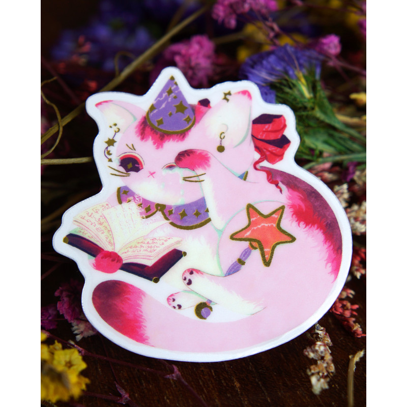 mage - sticker with gilding