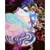 chat occultiste - porte-clef arc-en-ciel