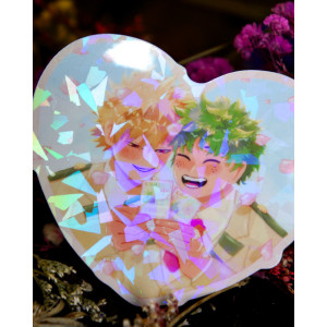 BakuDeku - holographic sticker