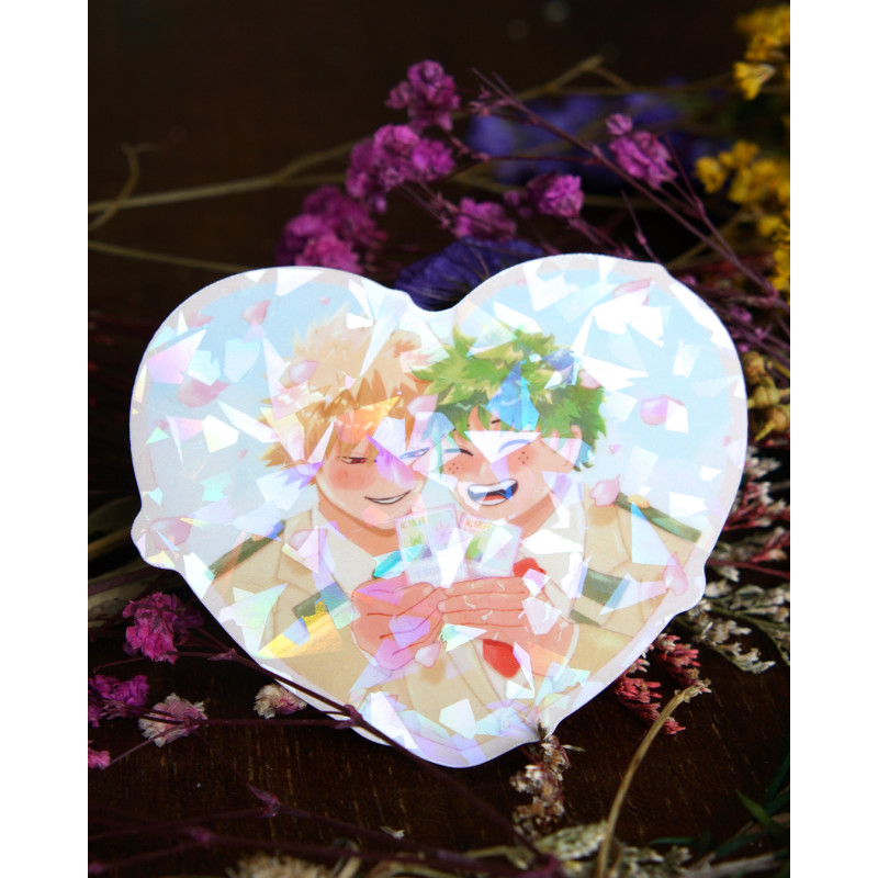 BakuDeku - holographic sticker