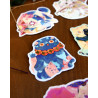 12 dnd classes - sticker with gilding