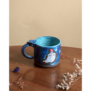 chats fantômes nuit étoilée - tasse