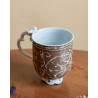 cats sharing a star - romantic anthracite mug