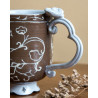 cats sharing a star - romantic anthracite mug