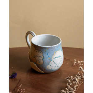 chats nuages bleus - tasse