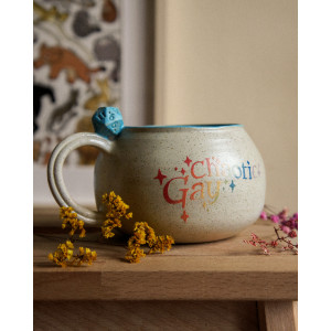 chaotic gay bleue mat - tasse