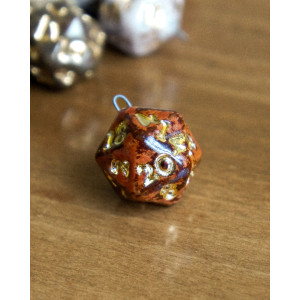 d20 bloody red - unassembled