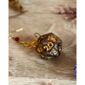 d20 rouge rouille - boucle