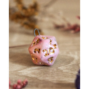 d20 rose mat - non monté