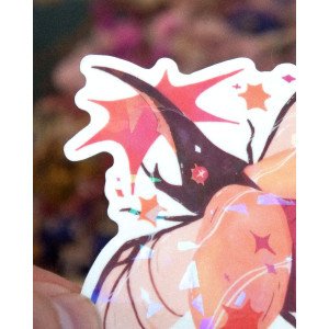 scarabée voleur d'étoiles lesbien - sticker holographique