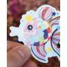 poisson voleur d'étoiles lgbtq+ - sticker holographique