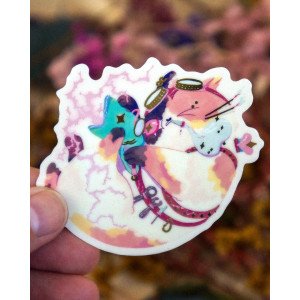 artificier - sticker avec dorures