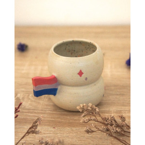 drapeau bi - tasse à espresso