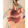 chat bloodhunter - porte-clef arc-en-ciel