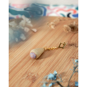 purple drop - earring