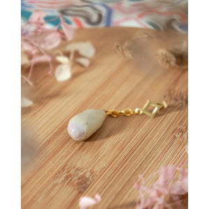 matte purple drop - earring