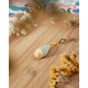 orange drop - earring