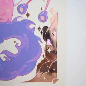 cheval lunaire de feu - print