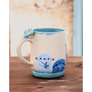 longs phoques bleus - tasse