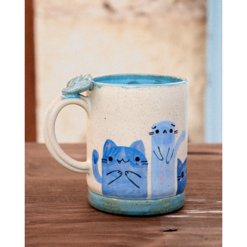 copy of long blue cats - mug