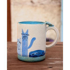 copy of long blue cats - mug