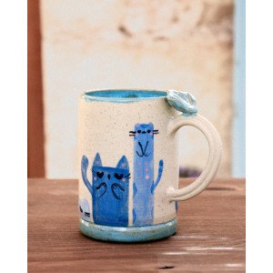 copy of long blue cats - mug