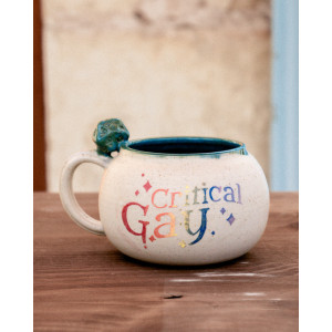 critical gay bleu paon - tasse
