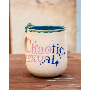 chaotic bisexual bleu paon - tasse