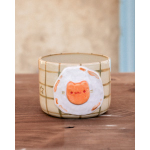 chat œuf - tasse