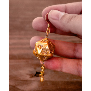 copy of d20 matte pink - earring