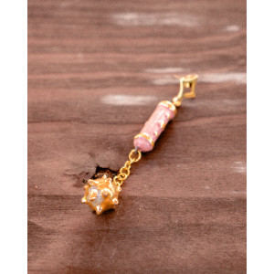copy of blue and gold ear flail - earring