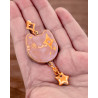 copy of blue and gold ear flail - earring