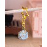 d20 bleu - porte-clef