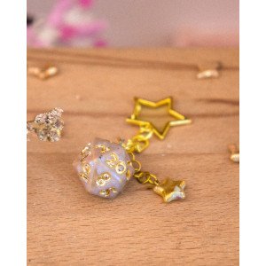 d20 parme - key ring