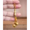 cream and gold fléau - earring