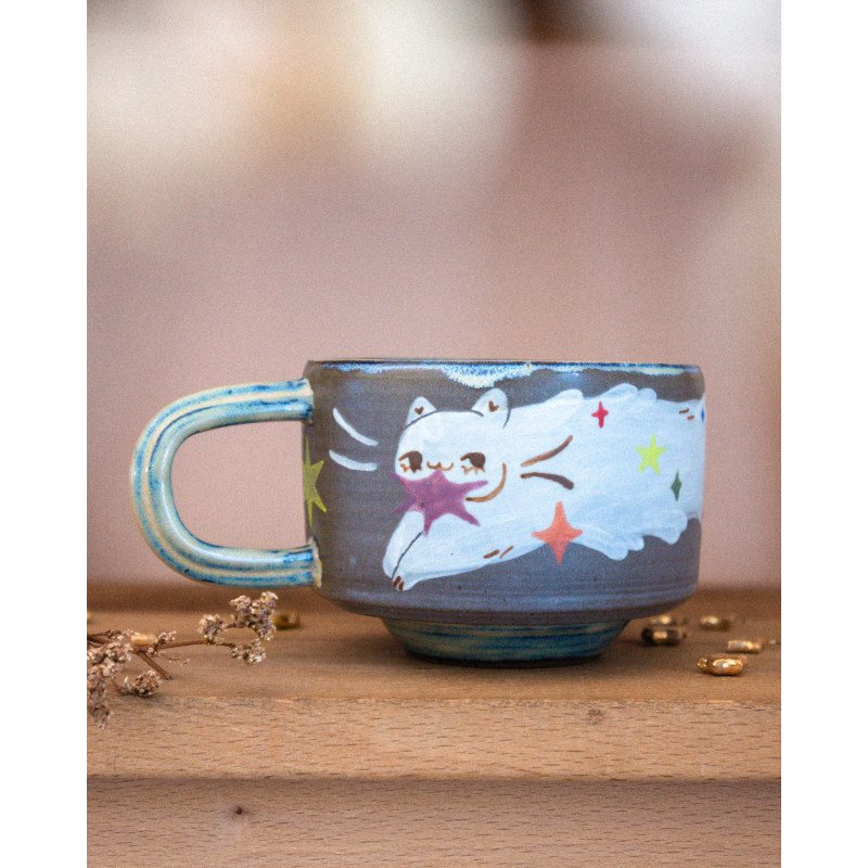 Star-stealing cat – mug