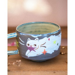 Star-stealing cat – mug
