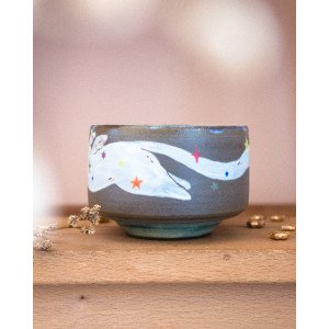 Star-stealing angel cat – mug