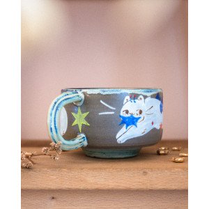 Star-stealing faery cat – mug