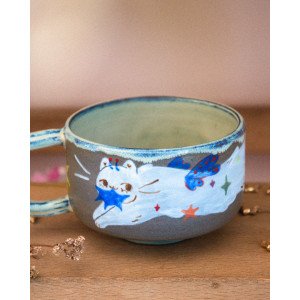 Star-stealing faery cat – mug