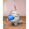 red and cream Soliflore Cat – Dice Holder