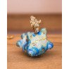 cosmic blue cat - single-flower vase