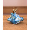 cosmic blue cat - single-flower vase