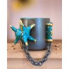 Peacock Blue Mace - mug