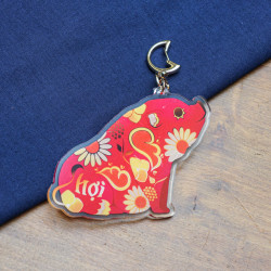 pig (hợi) - double-sided keychain