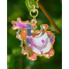 asexual star-stealing duck - rainbow keyring